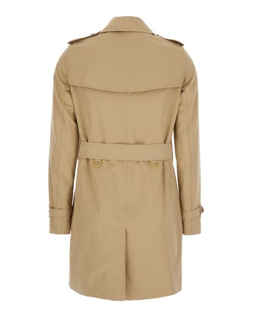 Burberry Natural 'Kensington Herritage' Trench With Waist Belt