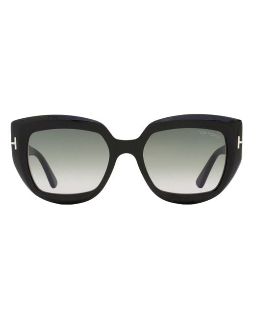 Tom Ford Black Saltzman Sunglasses Tf1192 01B 53Mm Ft1192 Plastic (Acetate)