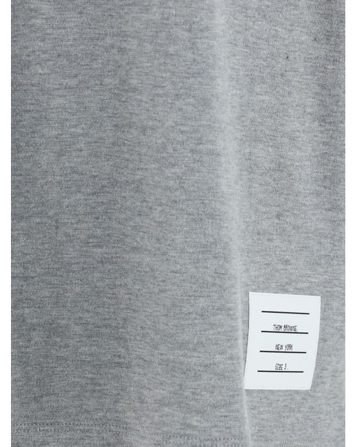 Thom Browne Gray 4 Bar T-Shirt for men