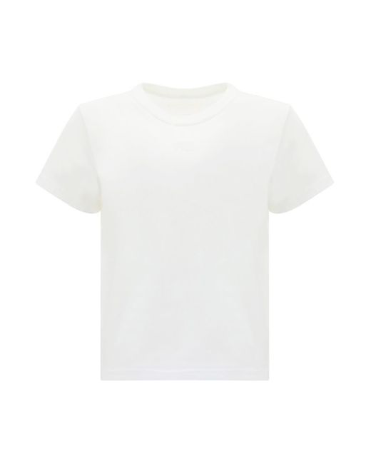 T By Alexander Wang White Essential Jsy Shrunk T-shirt