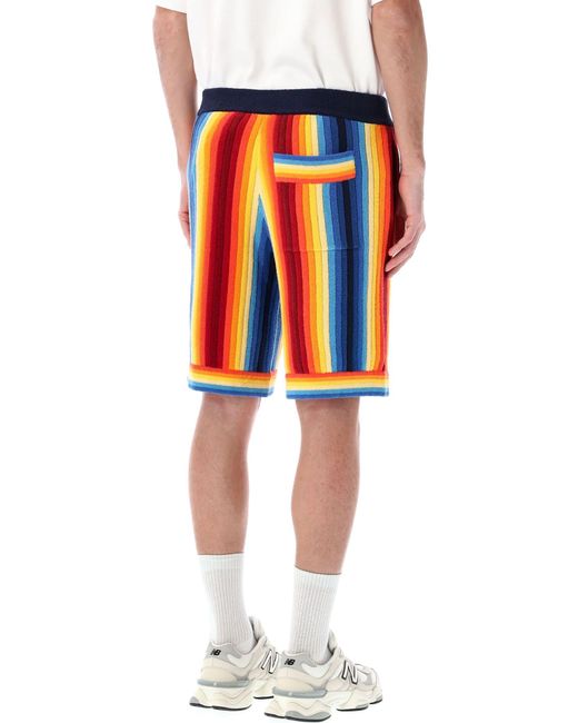 Casablanca Red Gradient Towelling Effect Shorts for men