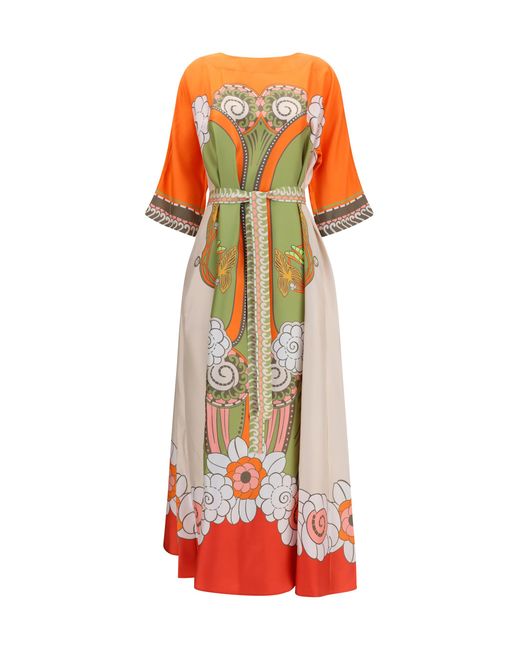 LaDoubleJ White Silk Muumuu Dress