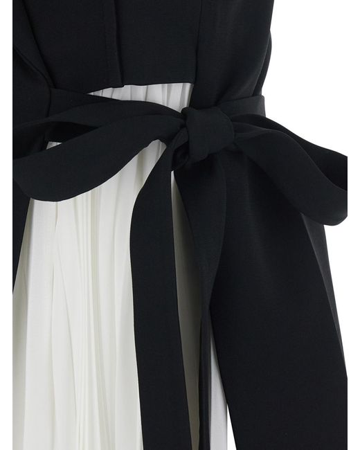 Jonathan Simkhai White Long Dress Helena Combo Acetate
