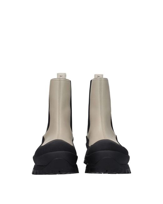 Stella McCartney Black Leather Ankle Boots