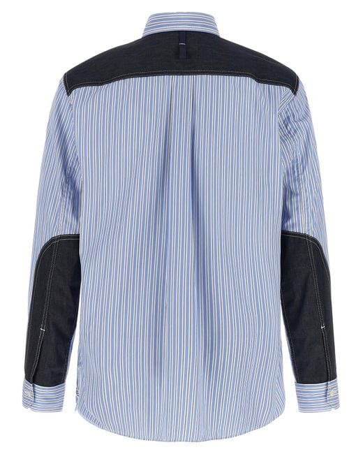 Junya Watanabe Blue Cotton Blouse for men