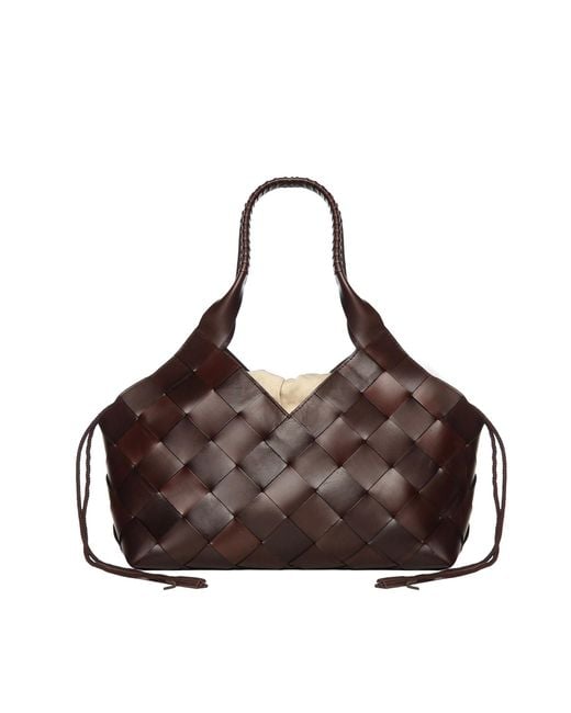 Dragon Diffusion Brown Castello Leather Tote Bag