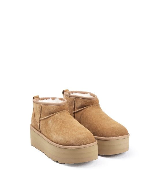 Ugg Brown Classic Ultra Mini Platform Che