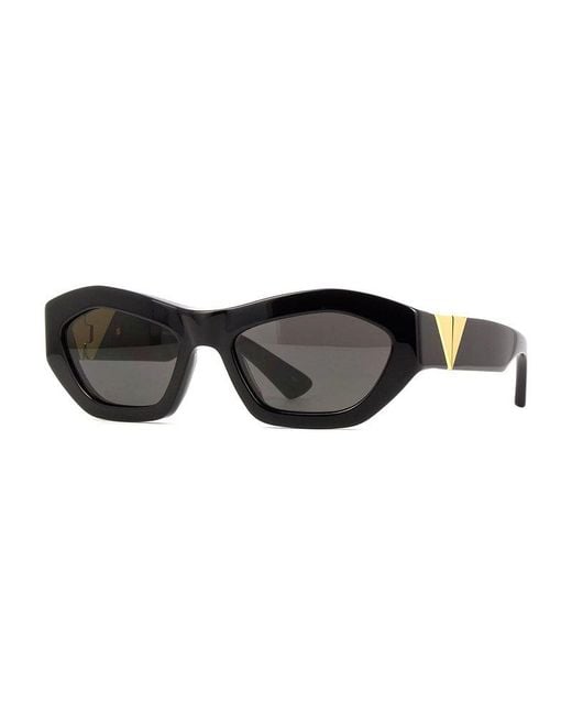 Bottega Veneta Black Sunglasses Geometric Full Rim, Frame And Lens Bv1221S001