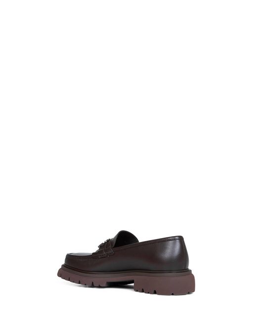 Ferragamo White Dark Cocoon Loafers With Gancini Ornament for men