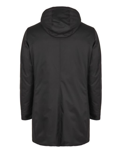 Moorer Black Vermont Technical Fabric Parka for men
