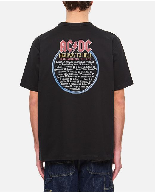 Junya Watanabe Black Ac/Dc Printed T-Shirt for men