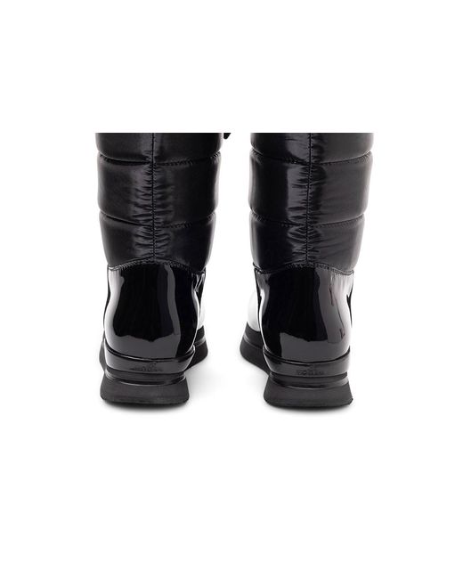 Hogan Black Restyling Padded Boots