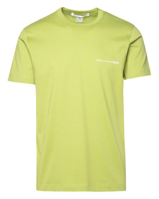 Comme des Garçons Yellow Cotton T-Shirt for men