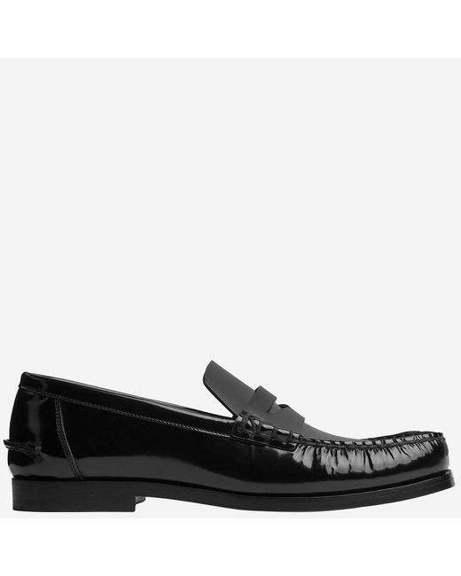Bottega Veneta Black Truman Calfskin Loafers