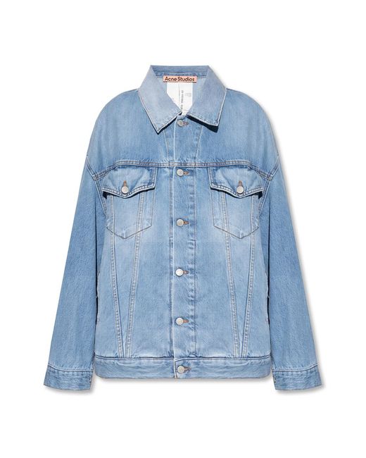 Acne Blue Oversize Denim Jacket for men