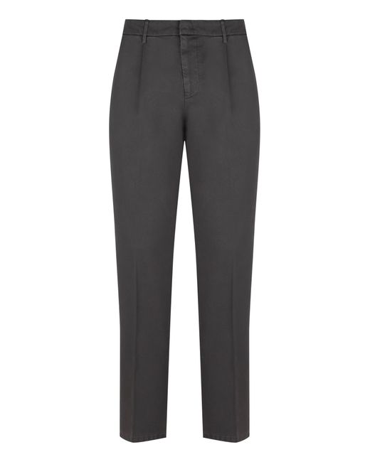 Dondup Gray Ralp Cotton Chino Trousers for men