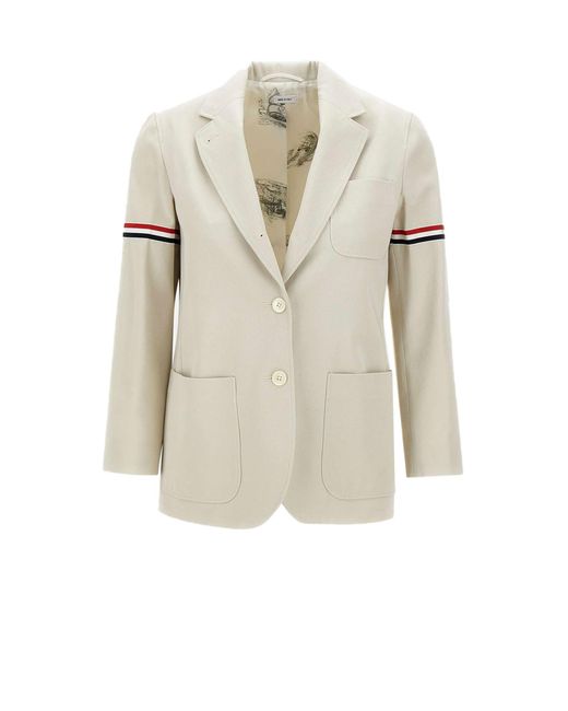 Thom Browne Natural Cotton Jacket