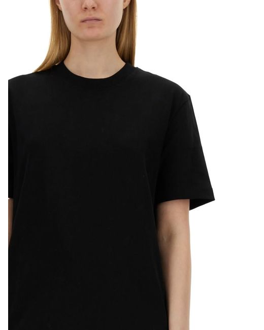 Helmut Lang Black T-Shirt With Logo