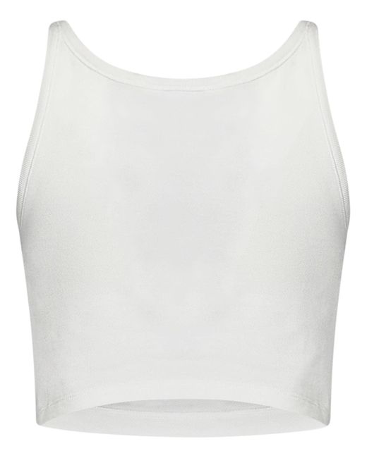 Palm Angels White Classic Logo Top