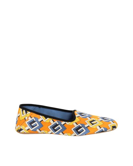 Gucci Blue Geometric G Print Satin Voyage Slippers Shoes Loafers & Sandals for men