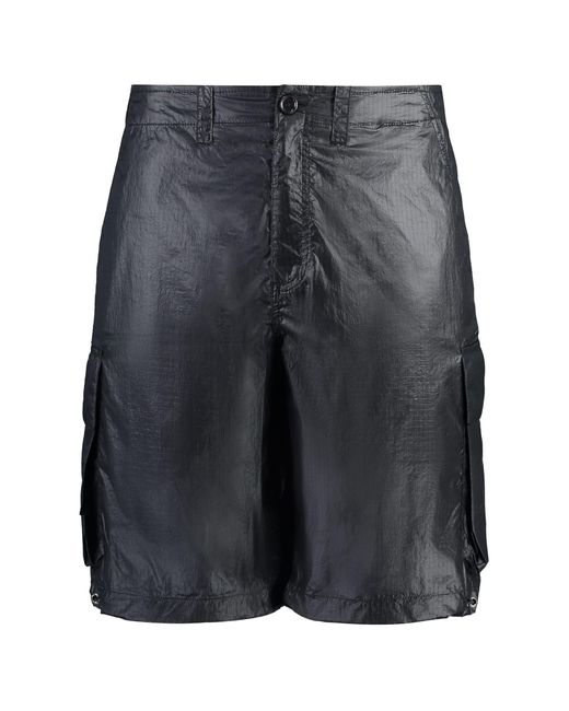 Our Legacy Gray Mount Techno Fabric Shorts for men