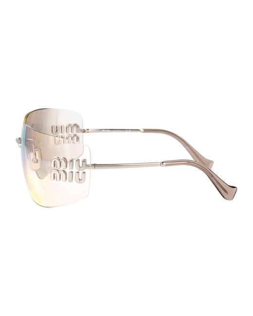 Miu Miu Natural Sunglasses 0Mu 54Ys Metal
