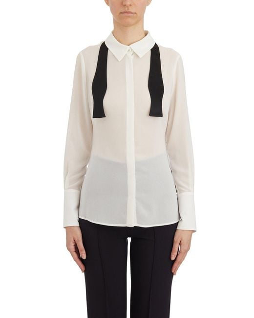 Elisabetta Franchi White Shirt With Tie