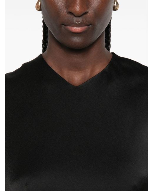 Victoria Beckham Black Victoria Midi Dress