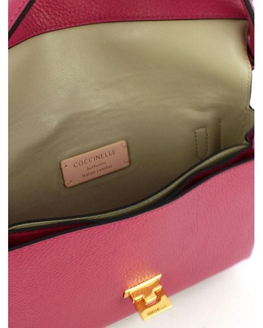 Coccinelle Pink Crossbody Bag Cow Leather Crossbody-Bags