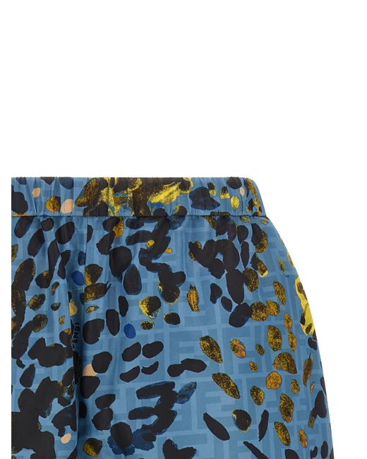 Fendi Blue Falena Shorts