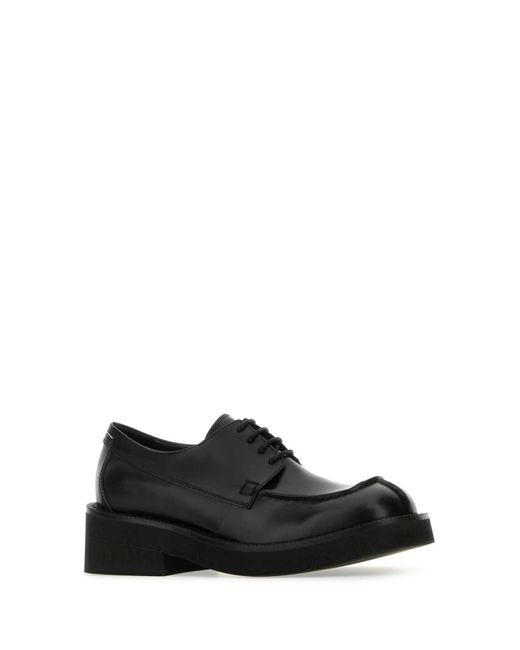 MM6 by Maison Martin Margiela Black Leather Lace-Up Shoes for men