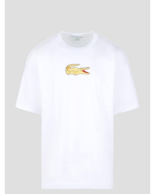 Comme des Garçons X Lacoste T- Shirt in White for Men | Lyst