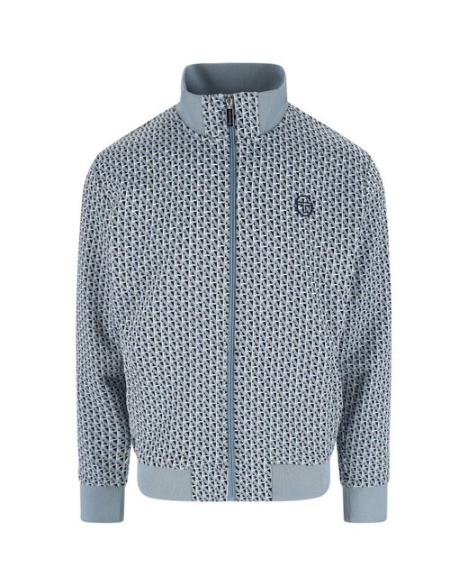 Sergio Tacchini Blue Patterned Jacket for men