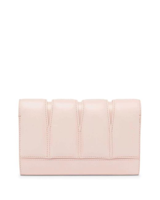 Alexander McQueen Pink The Slash Clutch Bag In Clay
