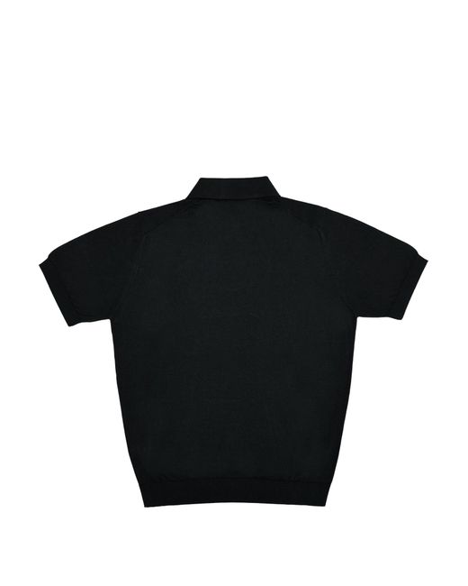 FILIPPO DE LAURENTIIS Black Polo Shirt for men