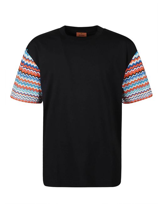 Missoni Black Stripe Sleeve T-Shirt for men