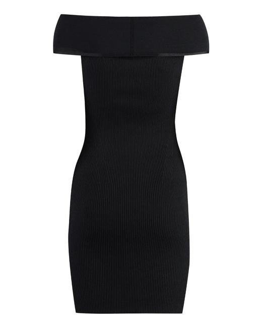 Pinko Black Arbutus Viscose Dress