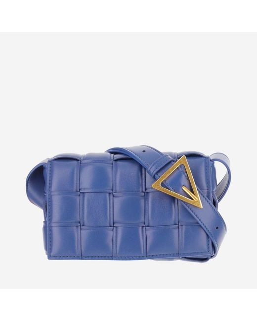 Bottega Veneta Blue Padded Cassette Bag Lambskin Shoulder