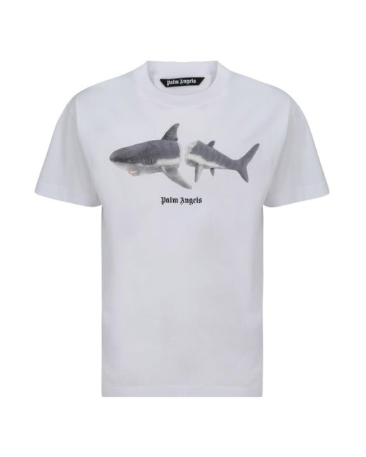 Palm Angels Gray T-Shirts for men