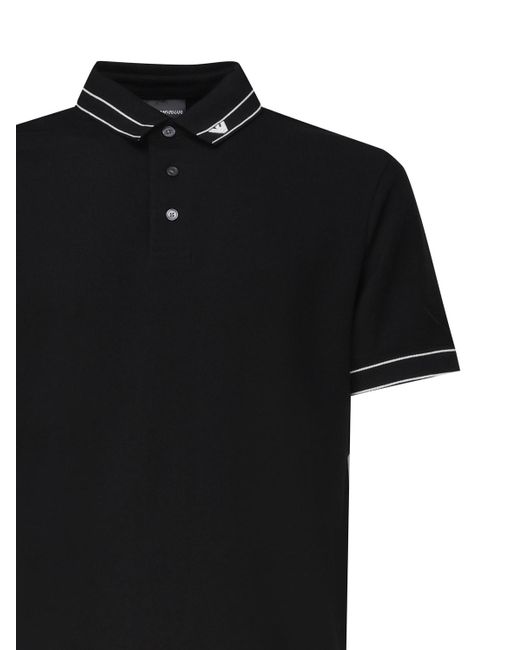 Emporio Armani Black Polo T-Shirt for men