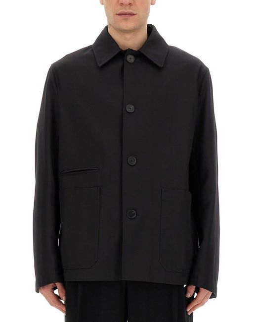 Lanvin Black Workwear Jacket for men