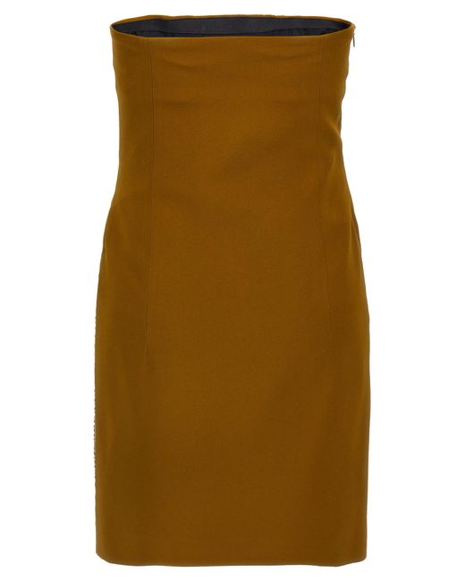 The Attico Natural Sequin Insert Dress