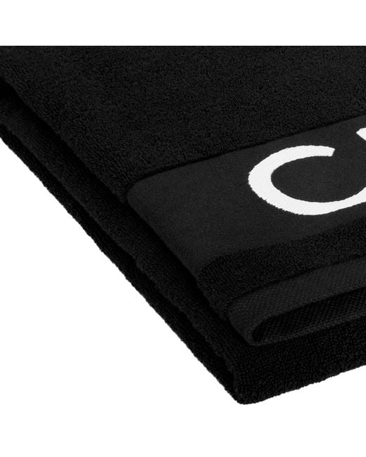 Céline Black Beach Towel for men