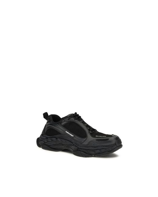 Balenciaga Black Polyester Athletic Sneakers for men