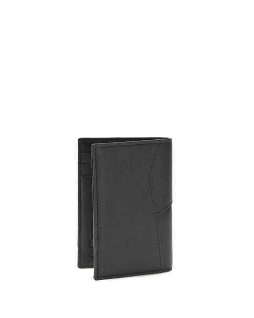 Loewe Black Puzzle Edge Card Holder Calf Leather Umbrellas for men