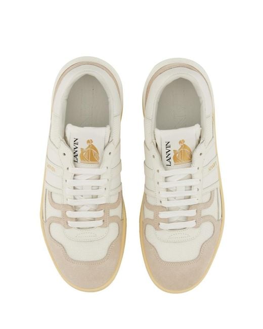 Lanvin White Sneaker Clay Polyester Trainers