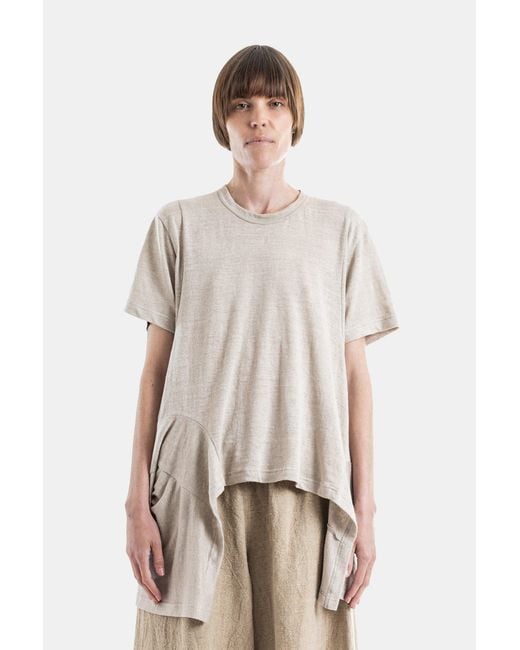 Comme des Garçons Natural Ecru Oversize T-Shirt T-Shirts And Polos