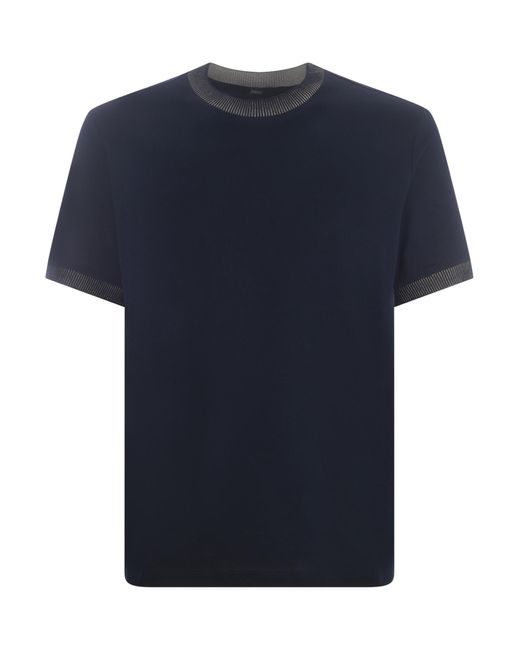 Herno Blue T-shirt "h" for men