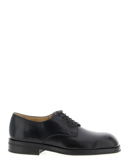 Lemaire Black 'Derbies' Lace Up Shoes for men
