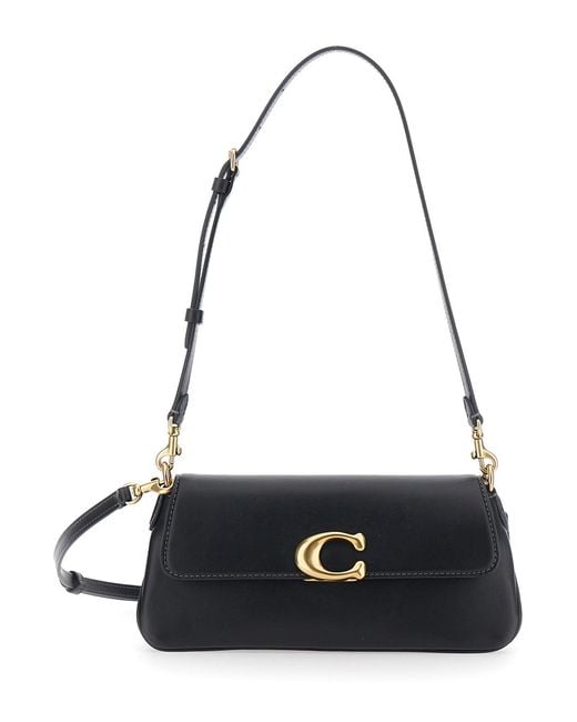 COACH Black Shoulder Bag Jet Leather Cow